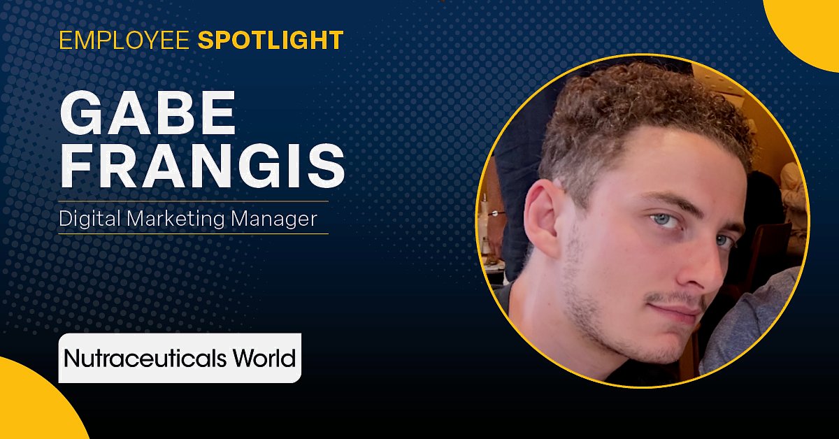 RodmanMedia's tweet photo. Get to know Gabriel Frangis, our Digital Marketing Manager for @NutWorld!

Gabe has been part of the team for nearly four years and has continued to grow his expertise in the ever-evolving digital space. He thrives on variety and creativity in his role. https://t.co/TrHaJ8UmLX