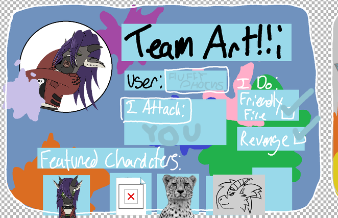 FluffyPhocks's tweet photo. yooo lets go - Team Art!!!!!

#artfight #artfight2026 #teamart https://t.co/c7r79iGy2q