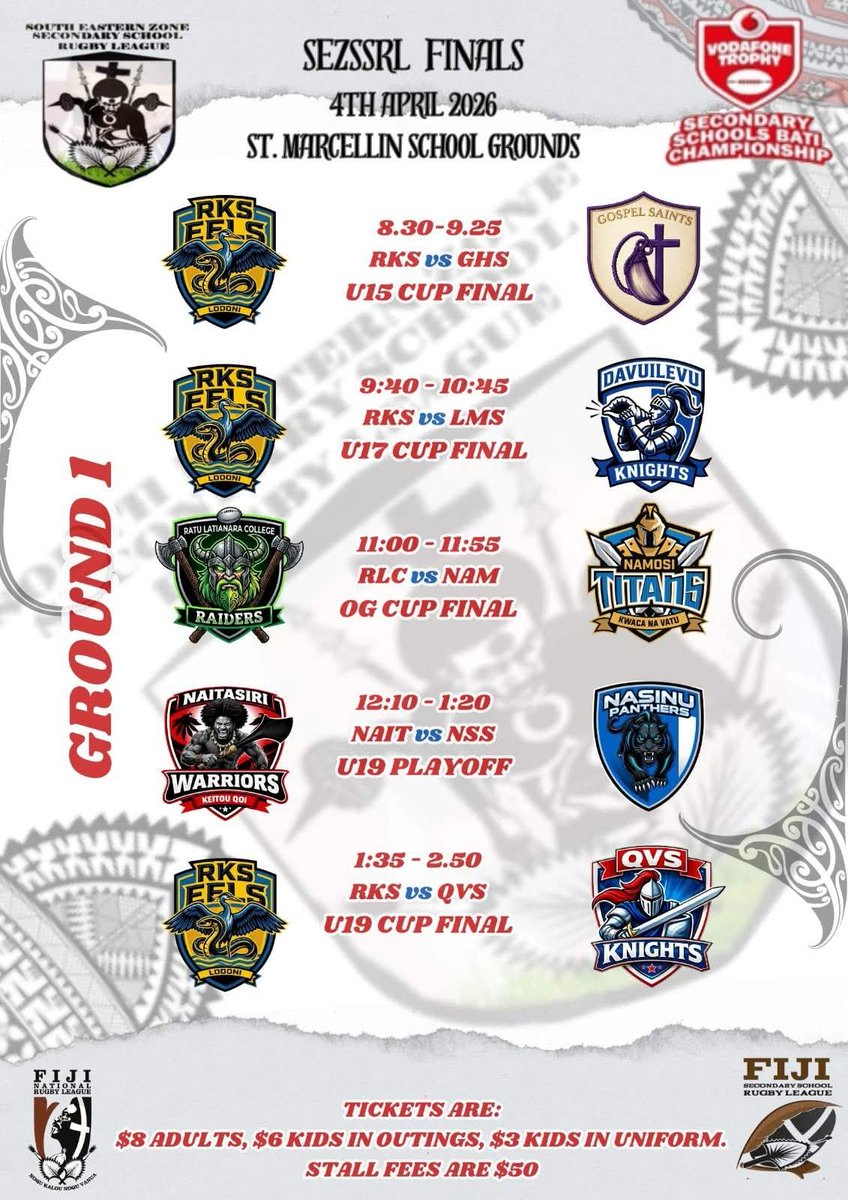 Fiji Secondary Schools Rugby League (FSSRL) tweet media