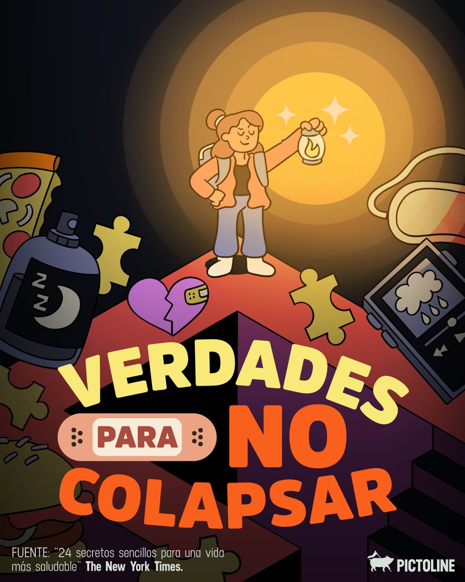 pictoline's tweet image. 🤷‍♀️ Todo el mundo tiene una: ¿cuál es tu verdad para no colapsar? 🫵 Te leemos

#saludmental #salud #verdades #colapsar #pictoline