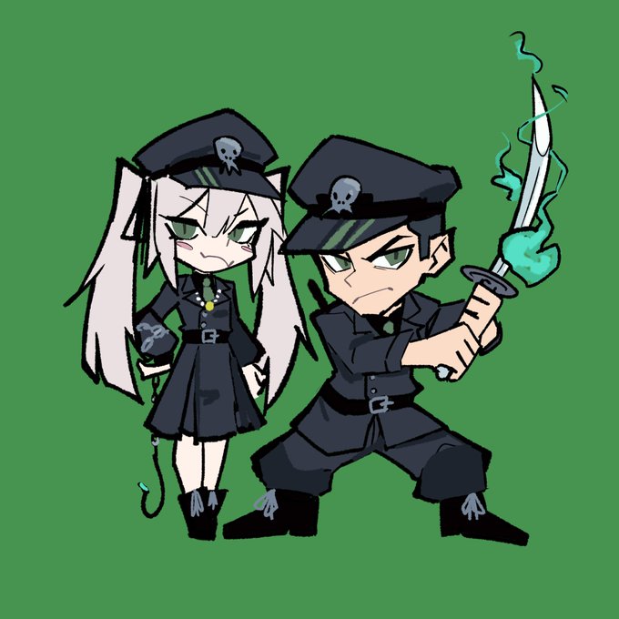 原稿から逃げたいという気持ちから産まれたOCの落書き 