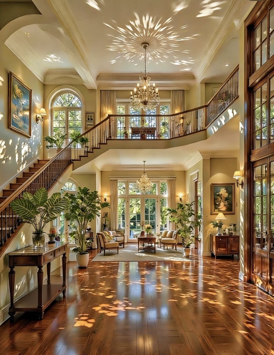 HOUSEPORN___'s tweet photo. the light patterns on that hardwood floor are doing something no interior designer planned and it's perfect https://t.co/trDYIoVPAO