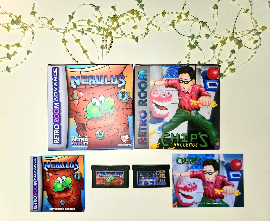 📣GIVEAWAY TIME📣

As a way of saying thank you to you, I am giving away awesome stuff! 🔥🙌

To enter, you must FOLLOW me  &amp; RT this post ✔️

One person will receive:

✅️A complete in box copy of Chips Challenge for GBA
✅️A complete in box copy of Nebulus for GBA

⭐️Ends 4/9