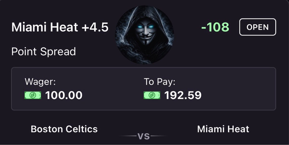 TheParanorm's tweet photo. NBA PICK OF THE DAY 🏀

Heat +4.5 -108 🔒

Who’s riding with me?

#GamblingX #MLB https://t.co/SwXvk2Mv5D