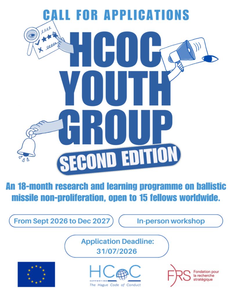 opportunitiesfy's tweet image. 🌍 HCoC Fellowship 2026–2027
✈️ Fully funded workshop
 🧠Expert-led sessions
 📄Publish research
 🌐Global network
📅 July 31, 2026
🔗 wp.me/p23f03-km2
💡 Tip: Show clear research focus!
#Fellowship #Security #Policy