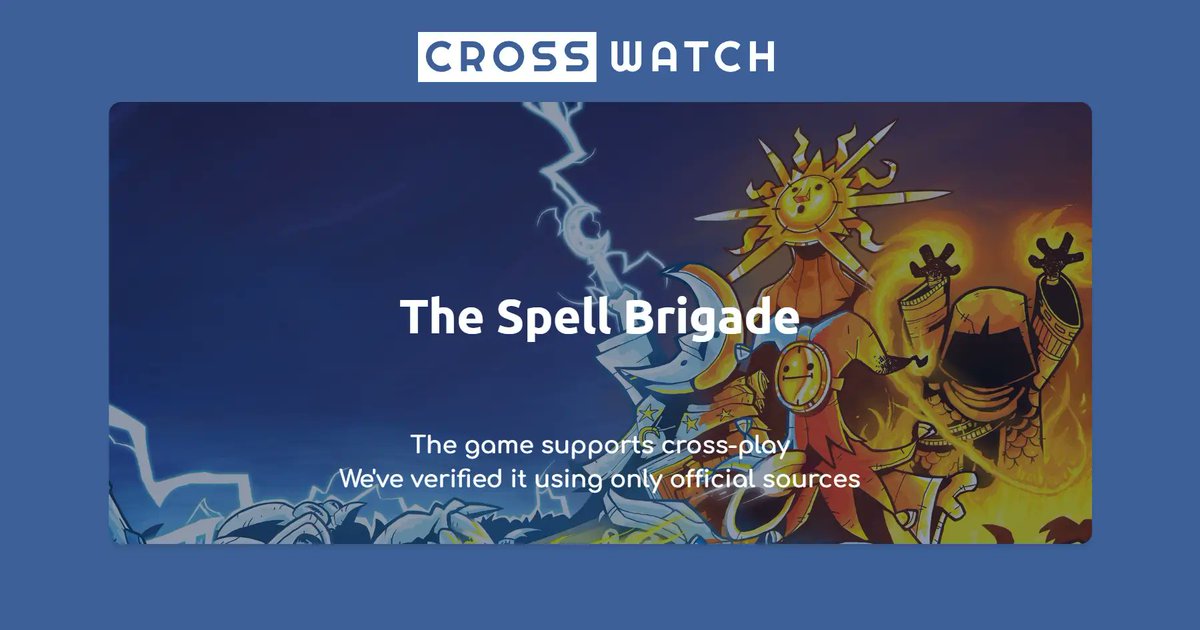 CrosswatchInfo's tweet photo. The Spell Brigade is set to release on April 29 this year with cross-play support. 

Read more on: https://t.co/PaYqBGH9uZ https://t.co/xsaO8HAIDq