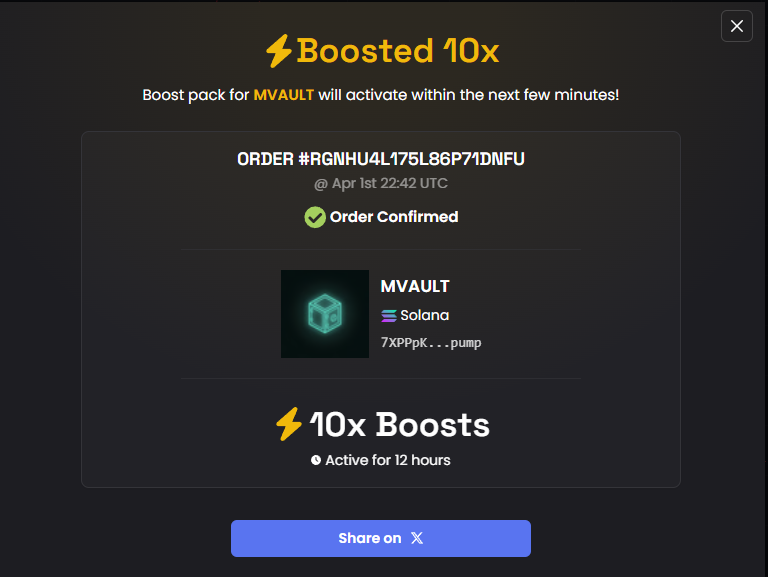 MPPVault's tweet photo. 10x boost on dexscreener has been paid. https://t.co/oV2J10JibZ