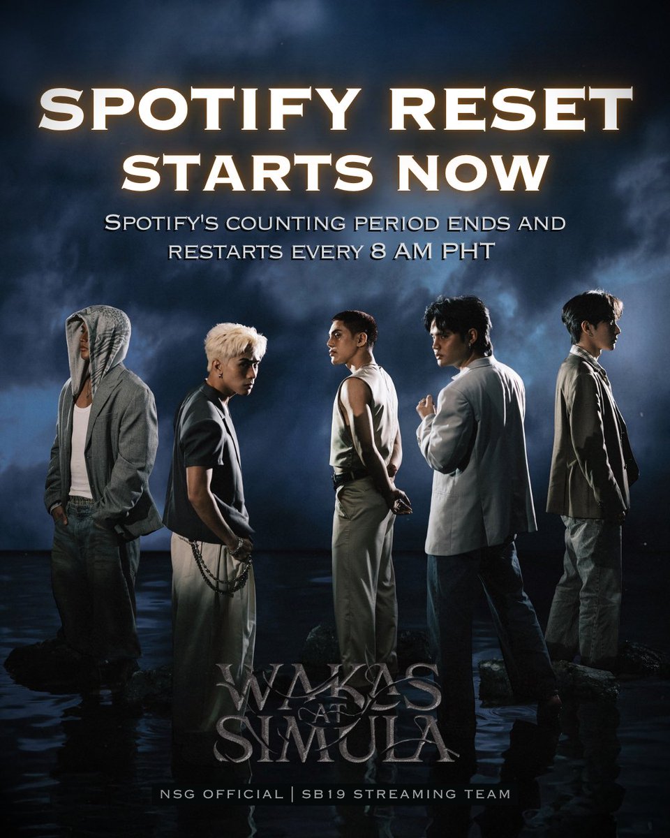 [DAY 7] SPOTIFY RESET⏰

It's reset time, A'TIN! You know the drill!

Album Streaming (1-12 Tracks)
open.spotify.com/album/6PLZOVdj…
Emoji Focus Streaming
open.spotify.com/user/31lj3aaea…
Editorial Playlist Streaming
simulaatwakas2019.my.canva.site/wakasatsimula
Stationhead Streaming
stationhead.com/nsgchannel