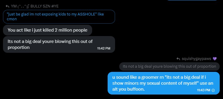 YM ₍^. .^₎⟆ BULLY SZN #YE tweet media