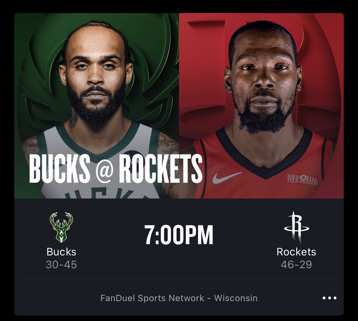 Bucks Lead tweet media