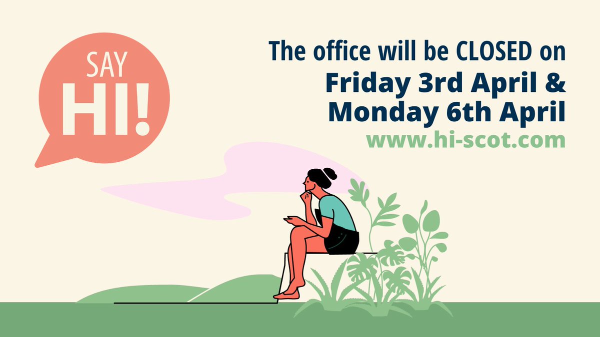 HI_ScotCU's tweet image. The HI-Scot office in Stornoway will be closed over Easter weekend on Friday 3rd and Monday 6th April, opening as normal on Tuesday 7th.

The HI-Scot app is available 24/7 - download it today from the Google Play or IOS store.

#SayHI #creditunion #savelocal #borrowlocal