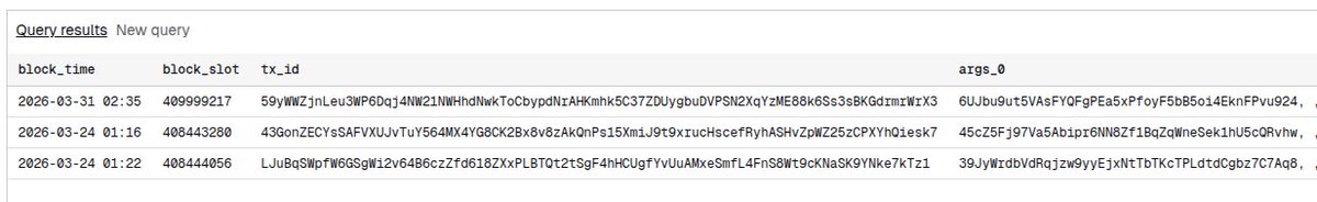 Neodyme's tweet photo. Small update on the unfolding Drift timeline: as surfaced in other threads (eg https://t.co/Rpv6VgfcRW), the malicious proposal and execution were nonce transactions (those can be signed offline and not immediately submitted to the network).

The thing about nonce accounts is, that they have an authority set.
So we can go look on-chain to find nonce accounts that are configured to work with any of the new and old drift multisig members. When we do that with dune, we find *three* nonce accounts:

One created March 31st, used in exploit for 6UJb, member of new multisig:
https://t.co/QvxRnvOMK1

And two created March 24th. One used in exploit for 39Jy, member of old multisig: https://t.co/ETvP0Ytb3C

And one NOT used in exploit, for a key in old multisig 45cZ...: https://t.co/AZ1GheaGt8

This can be an indication that they were prepared to attack the old multisig before the migration happened.

There are two additional nonce accounts created by the same authority as the above three, that seem also related to the attack but are not multisig members.
You also don't have to set up the nonce account before signing a transactions. It is perfectly possible to keep that also stealthy, and only create the nonce account once you are ready to submit the transaction. But it appears the attacker didn't do so, and thus "leaked" all keys he wanted to be able to create offline transactions for.