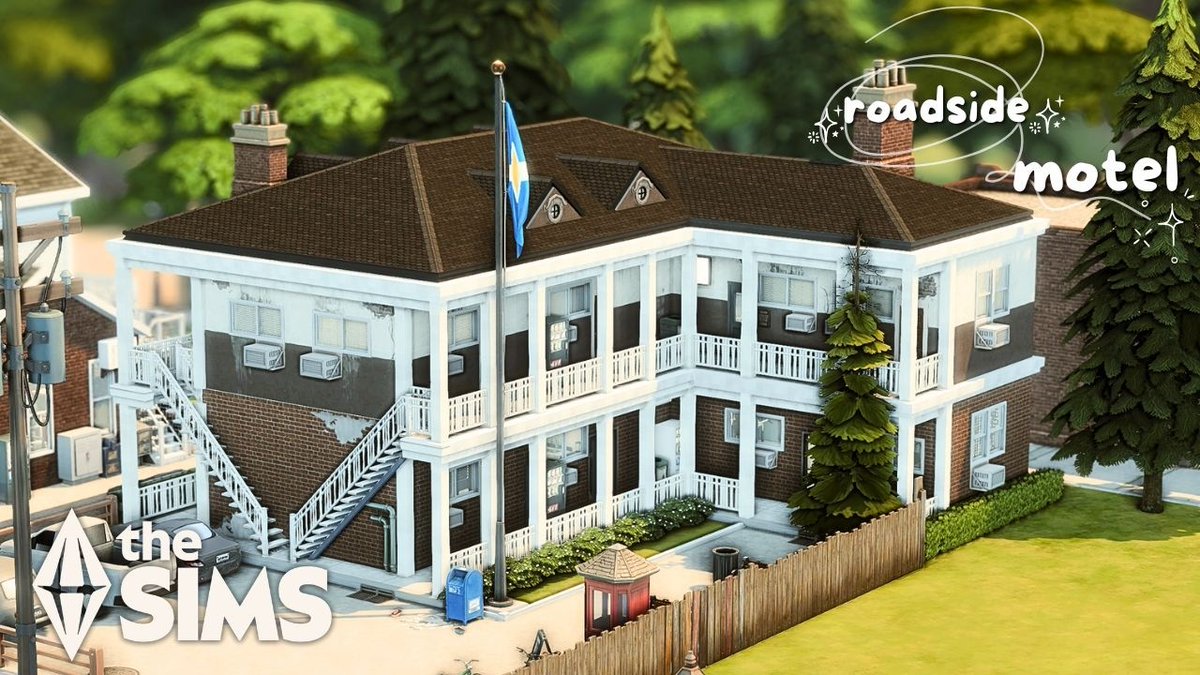 create4sims's tweet image. The sims 4 Roadside Motel (no CC) 
Watch speedbuild: youtu.be/n5uMPHQeqgg?is…

#thesims4 #sims4 #sims