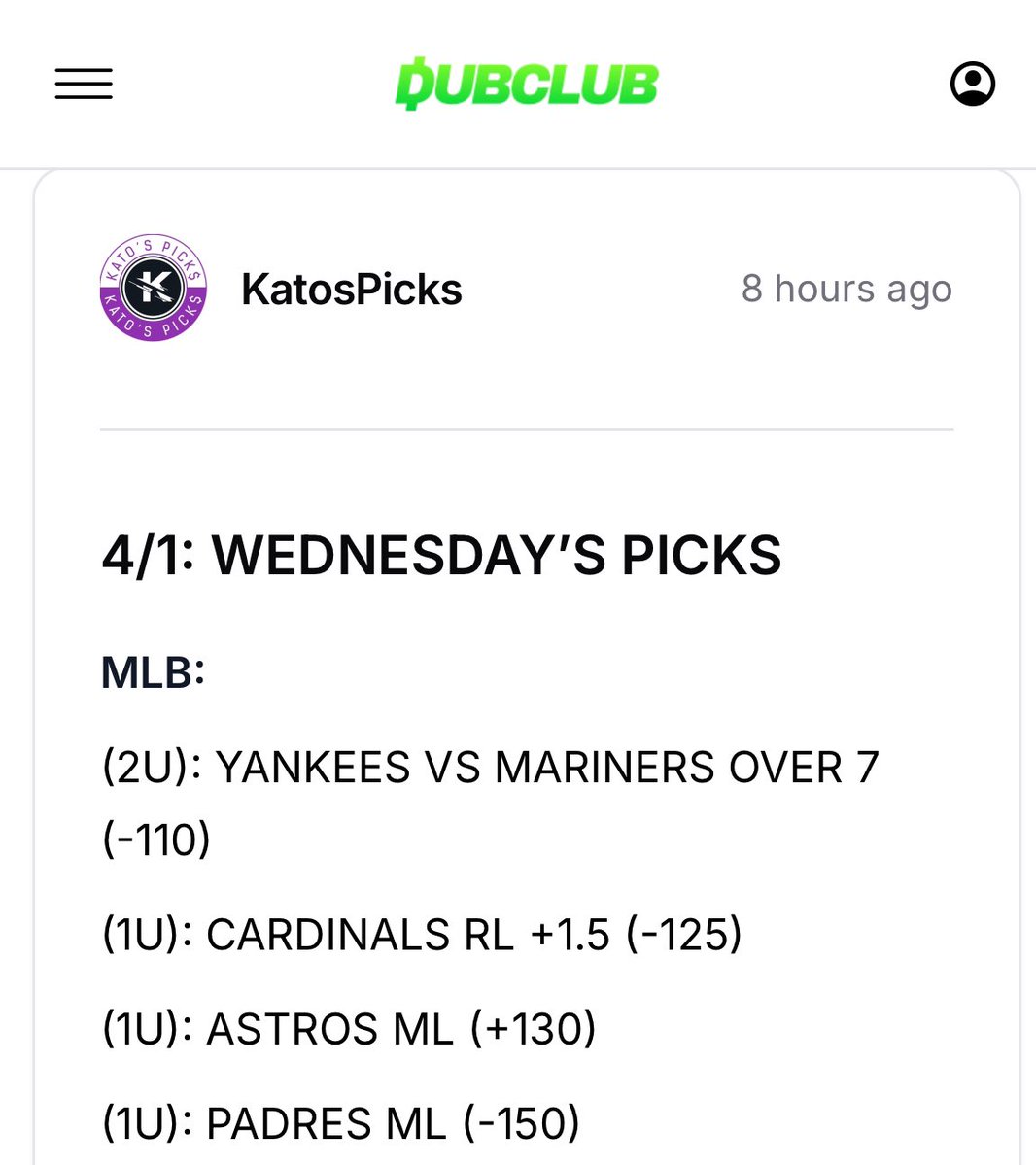 KATO💲 Pick💲 tweet media