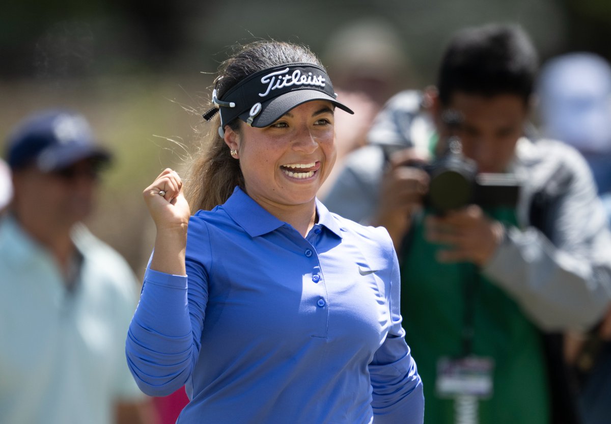 RazorbackWGolf's tweet photo. The day one leader at the Augusta National Women's Amateur 🫡

📸 Augusta National https://t.co/UNabJzxz3U