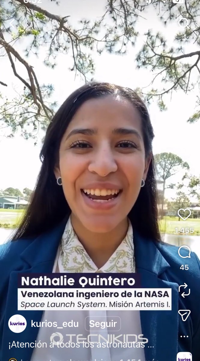 gabyarocha's tweet photo. Este trabajo de Rosmina lo publiqué aquí en 2022, nadie debe dejar de leerlo. 

Nathalie Quintero es venezolana y trabajó en el proyecto Space Launch System (SLS) de la NASA, el cohete 🚀para regresar a la Luna e ir a Marte.

Lea aquí 👇🏼y siéntase orgulloso. 
#ArtemisII 
🇻🇪🙌🏻🌕 https://t.co/Adwec2ghWW