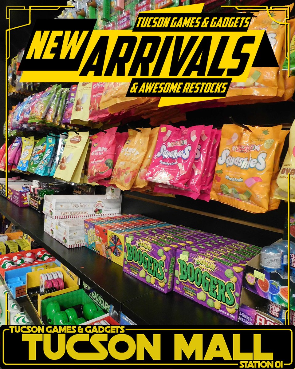 tucgamesgadgets's tweet image. All of the amazing snacks are back in stock, and we've found some new crazy sugar infused treats for you to enjoy at Tucson Games &amp;amp; Gadgets!  #candyshop #localgamestore #candy #chocolate