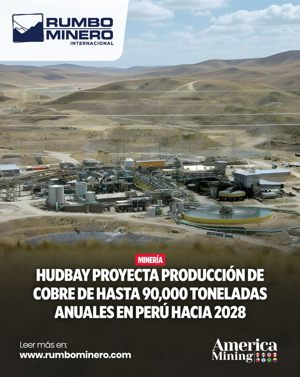 rumbominero's tweet image. ⛏️ Hudbay impulsa Constancia

📊 87,500 t/año de cobre (2026-2028)
📈 Hasta ~90,000 t/año en 2027-2028

⚙️ Optimización para &amp;gt;90,000 t/día

👉 Más: t1p.de/uyb9v

#Cobre #Hudbay #Perú #Minería #Producción
