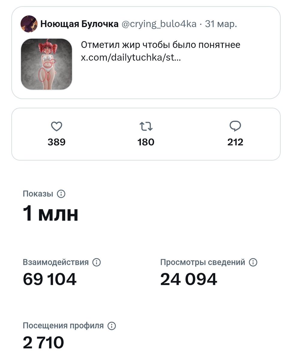 Ноющая Булочка tweet media