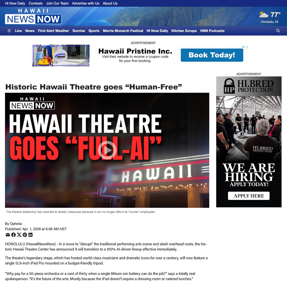 Hawaii Theatre tweet media