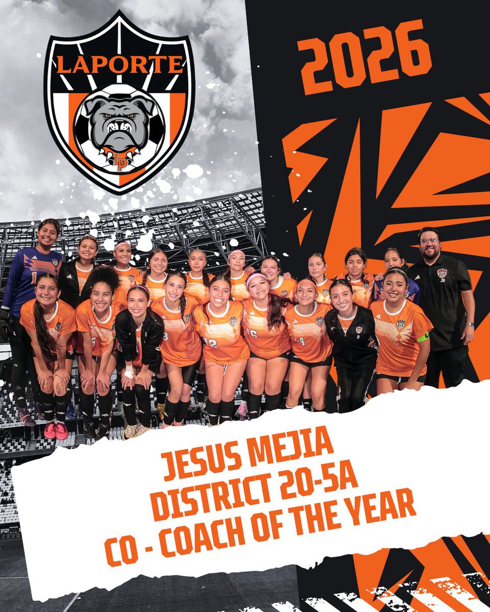 LPGirls_Soccer's tweet photo. 2026 CO-COACH OF THE YEAR 🏅
Coach Jesus Mejia ⚽️

@LPISDAthletics https://t.co/bMIAdI1IeG