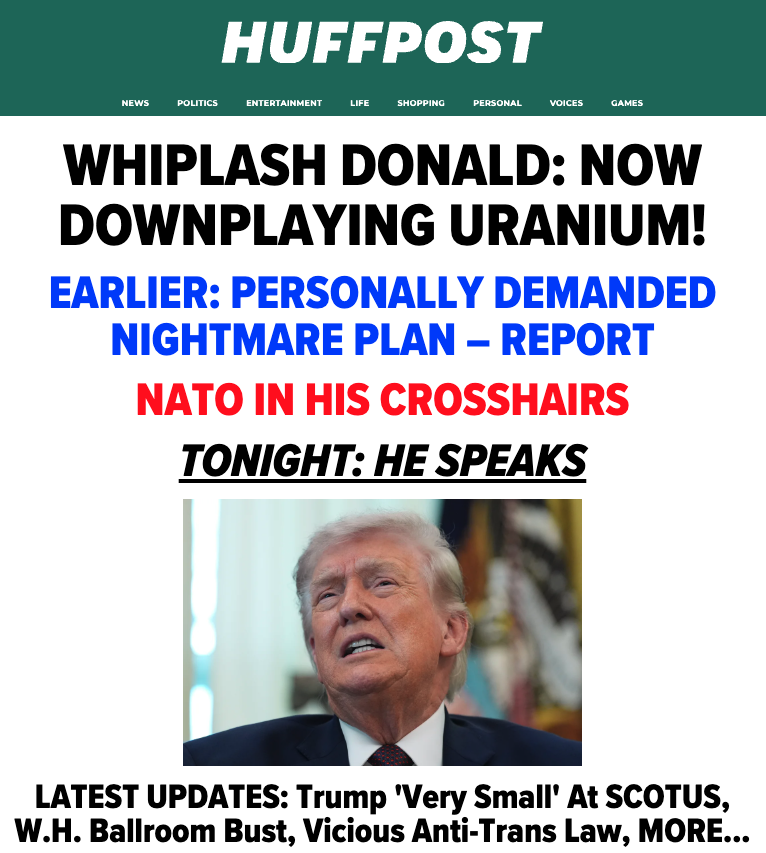 Now leading HuffPost: