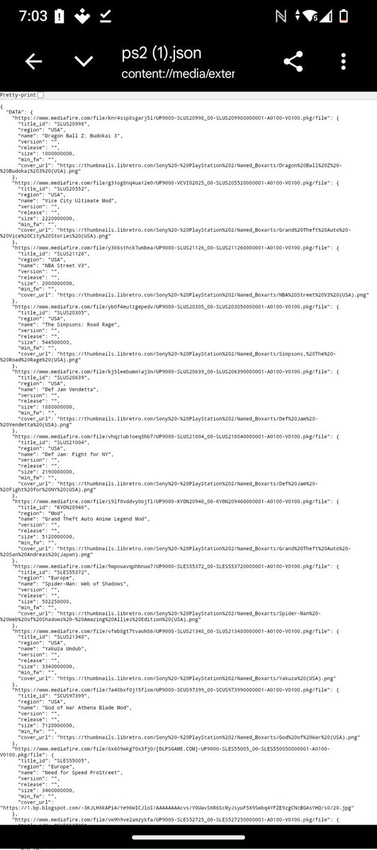 marcusbasedlord's tweet photo. https://t.co/zWmWvbGIMG

Got the json files  who that follows me can code?

Join the discord to see the free fpkgi store get made  https://t.co/zWmWvbGIMG https://t.co/56irI6tBxG