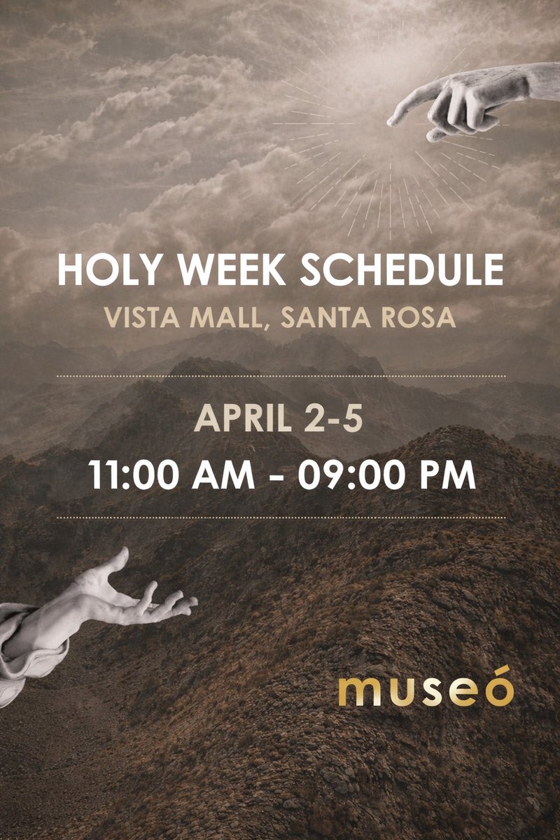 MuseoWellness's tweet photo. Please be guided of our #HolyWeek2026 schedule. https://t.co/JQALdddVTQ