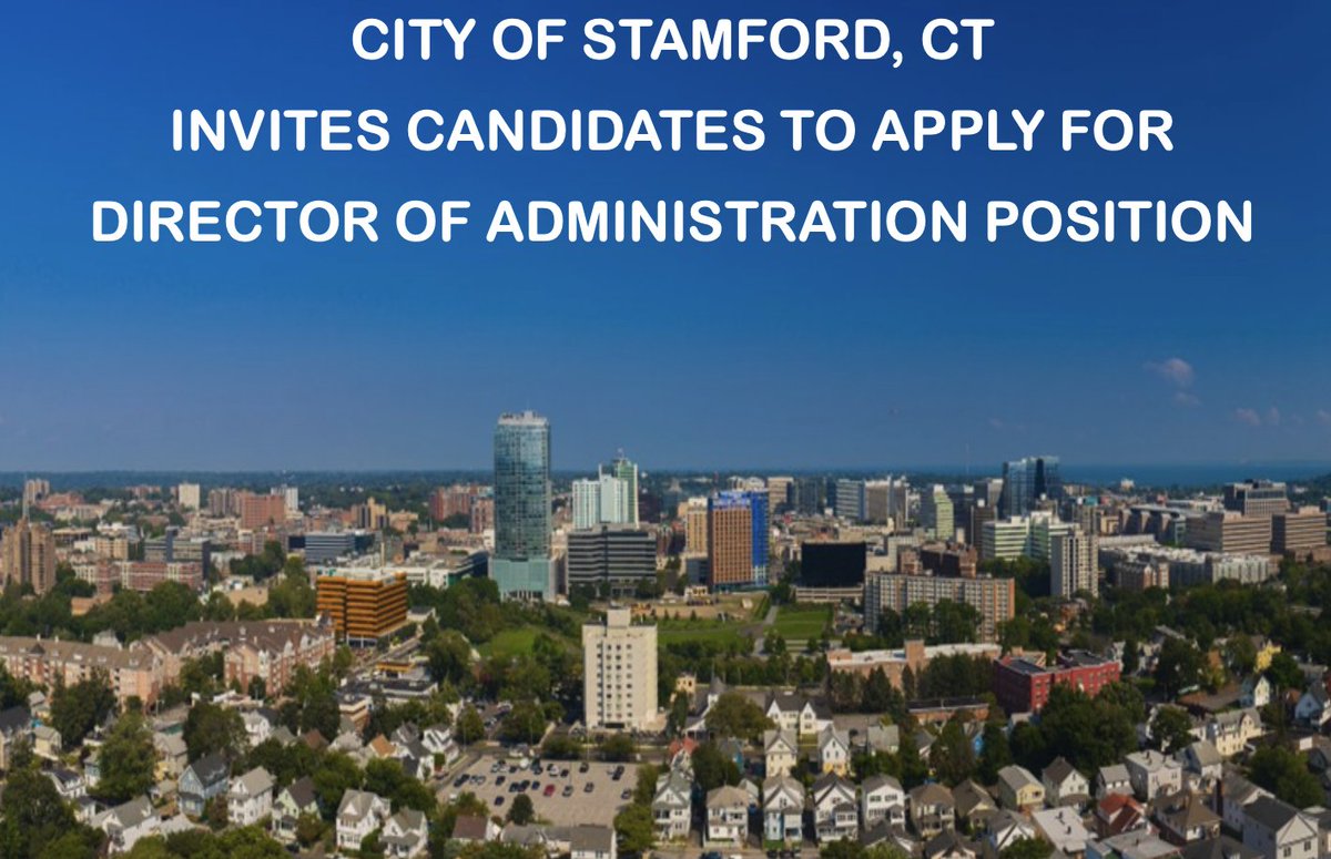 careersingov's tweet image. 🚀 Advance your career in city government! @cityofStamford is hiring a DIRECTOR OF ADMINISTRATION.
🏛️ Salary: $167,316 – $200,777
🎓 Bachelor’s degree
🏛️ 8 yrs admin exp
@ICMA @CCMAdvocacy @Leagueofcities  #CTCareers #newjob #jobsearch careersingovernment.com/job/993534/dir…