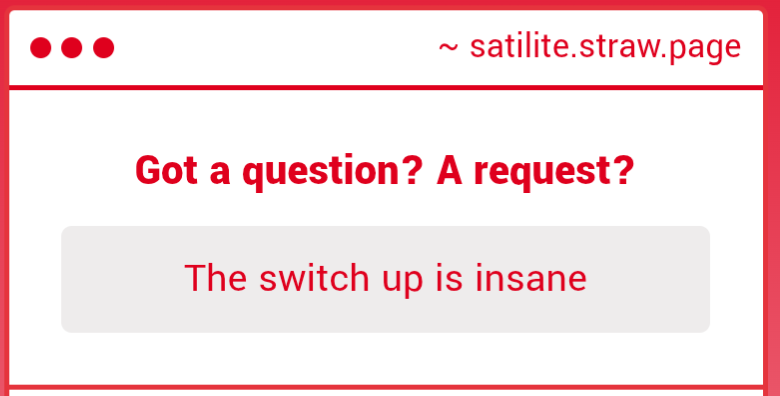 Satilite tweet media