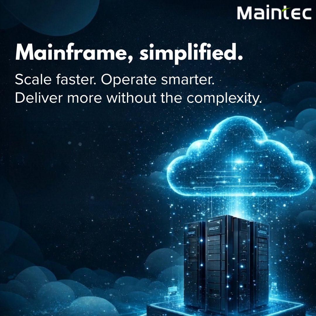 Maintec_Tech's tweet image. Mainframe as a Service (MFaaS) helps enterprises eliminate infrastructure complexity, scale on demand, and ensure continuous performance for mission-critical workloads, without the operational burden.

maintec.com/mfaas/

#MFaaS #Mainframe #ManagedServices #CloudStrategy
