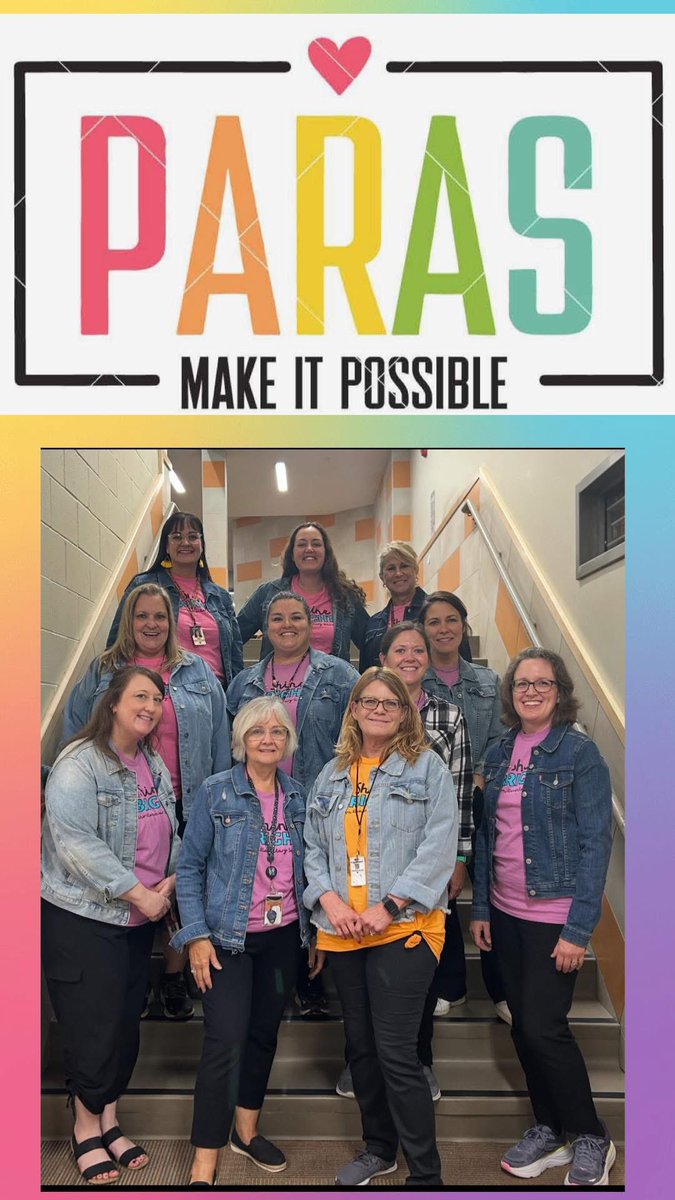 FTCElementary's tweet photo. We have an incredible group of paras supporting our students at Fort Calhoun Elementary. Thanks for all you do ladies!! #ShineBright #PioneerPride https://t.co/bTfDIvbTUV