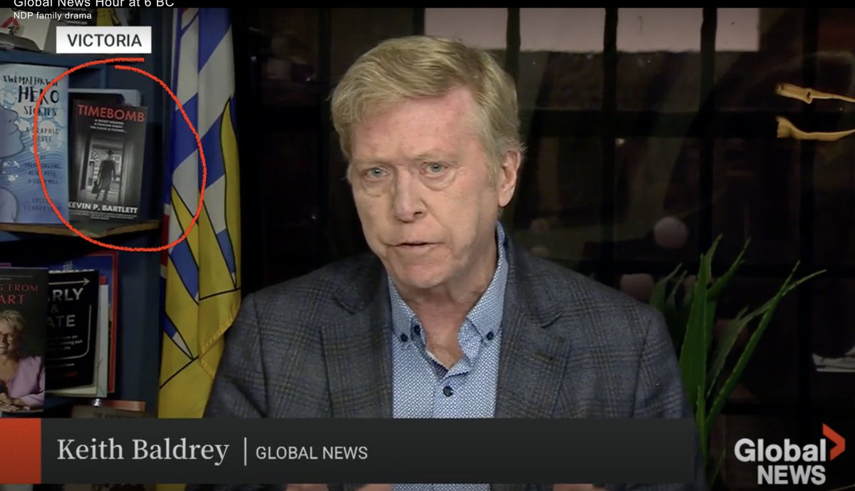 KpbWords's tweet photo. My novel, Timebomb (published by @SharpeBooks), made it onto Keith Baldrey's Bookshelf on @globalnews! Thanks for your support, @keithbaldrey! https://t.co/Ore5dPzRr2