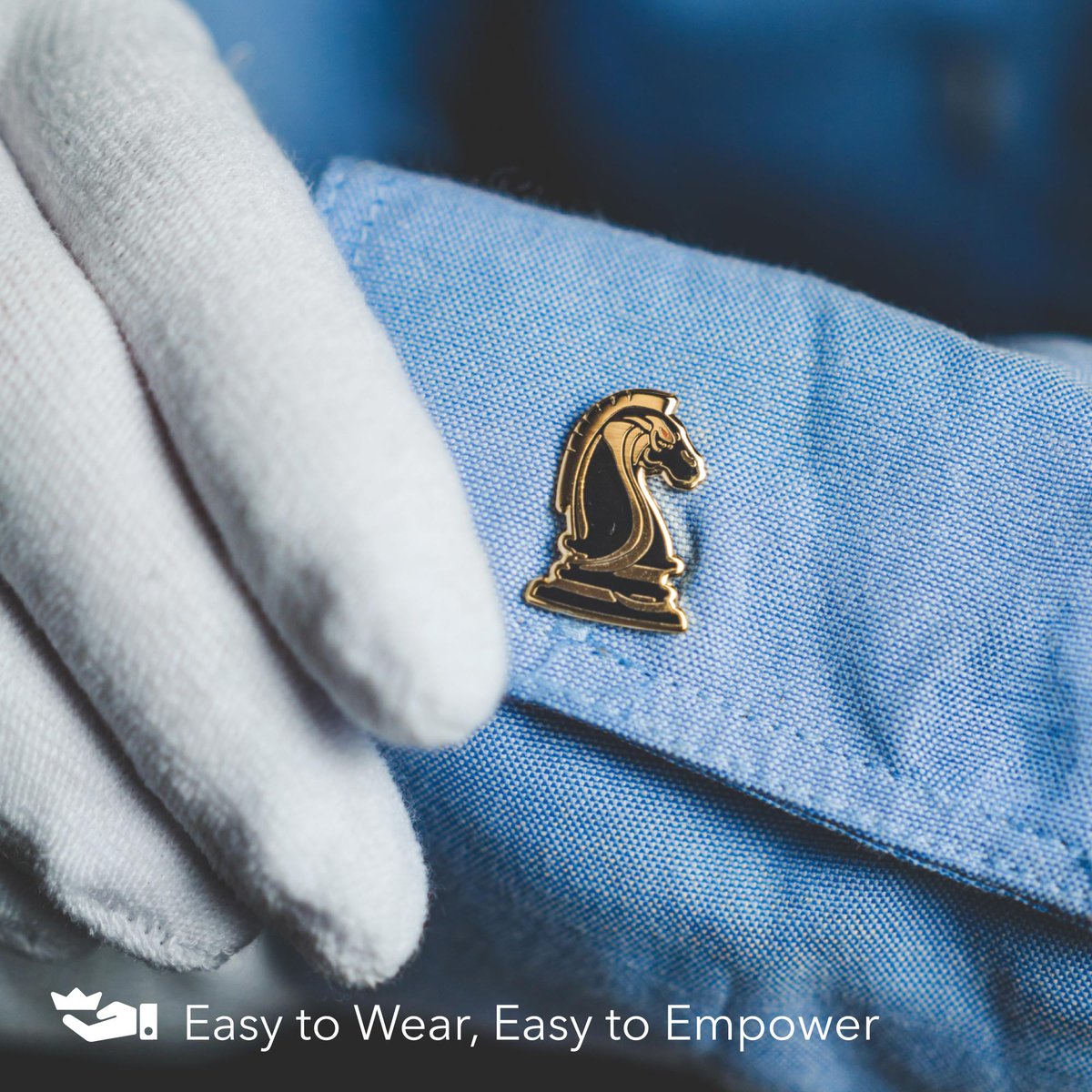 The Knight Pin of Allegiance

It's small enough to go unnoticed by those who don't matter

But powerful enough to be recognized by true winners

It tells every brother in the room exactly who you are