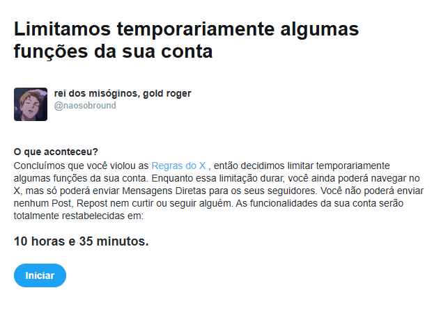 rei dos misóginos, gold roger tweet media