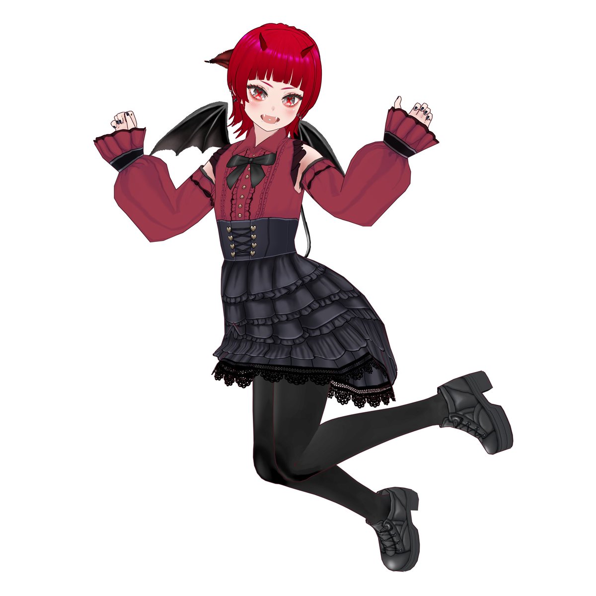 でびるちゃん😈🖤仮の姿でV活動開始！ tweet media