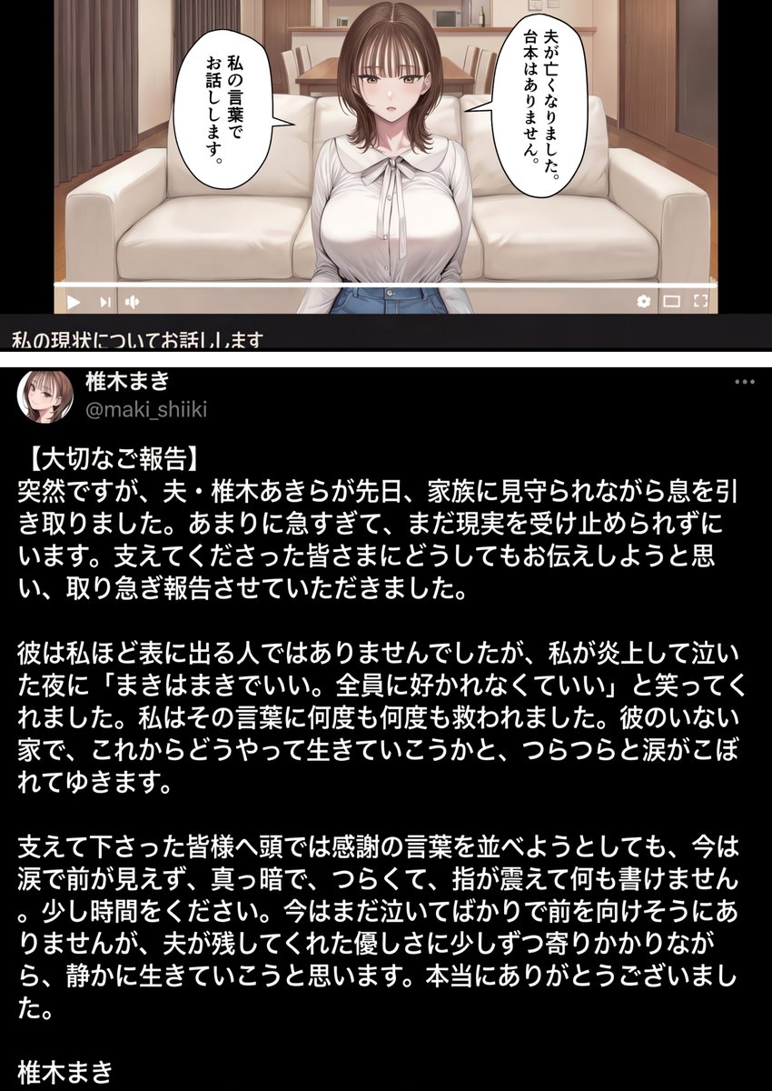 脳クチュ乗っ取りNTR 未亡人女子アナ椎木まい35歳〜夫の遺影の前でオホ声チン媚びアヘ顔ダブルピース〜VOL.1(ZOCKZOCK出版)｜無料エロ漫画試し読み
