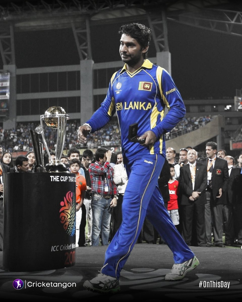 cricketangon's tweet image. A heartbreaking "so close, yet so far" moment! 

1️⃣5️⃣ years ago today, Sri Lankan captain Kumar Sangakkara came agonisingly close to winning the 50-over World Cup, only to fall short against India.

Legendary career, but the ultimate trophy remained elusive 💔  

#INDvSL |