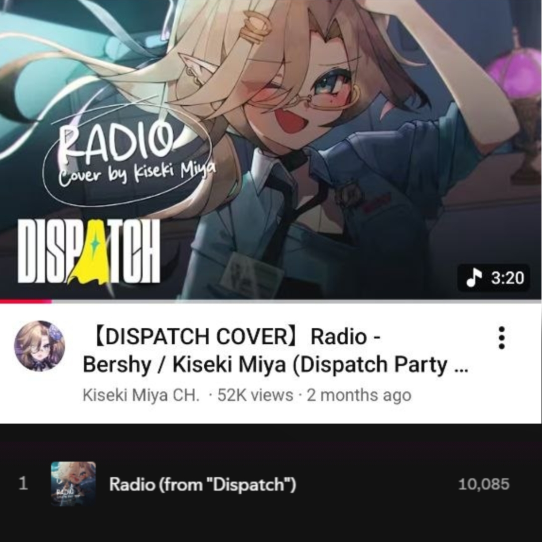 Kiseki Miya 🧐📜 RADIO DISPATCH COVER ON YT NOW tweet media