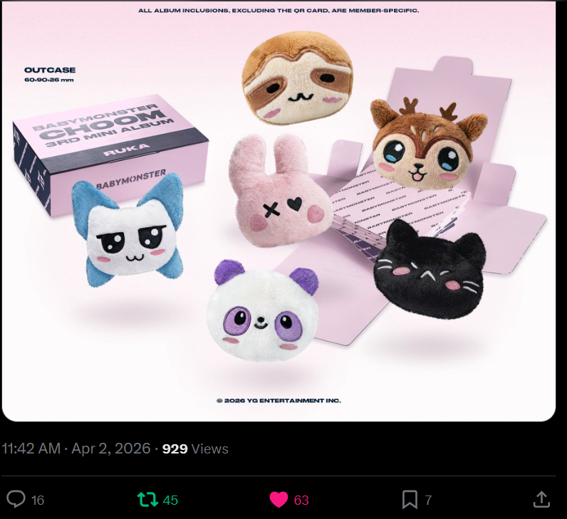 dapdadaoo_99's tweet image. hope to win one plushie!
#babymonster_is_7 
#CHOOM #MiniAlbum