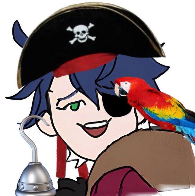 NOTASCAMMER111's tweet photo. yarr! 'tis i, (co-) captain coldfeet at your service!
methinks it's time to sail the seven seas with me, laddie! join miss seele's crew & help ol' sampo get those treasures! yaarr!
#piratetwt #treasuretwt #bootytwt https://t.co/MJrBc1xXAW