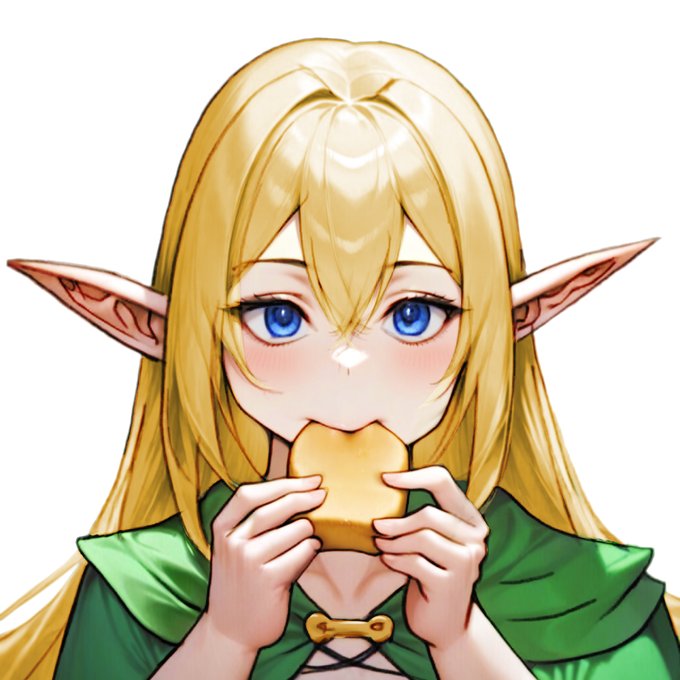 ちょうどそんなマンガを制作中なのでタイムリーな話題。 一応設定上は肉も食うことにしているけど画面では描写しないことにした。 ということで久々に今日のふたなりエルフちゃんwip