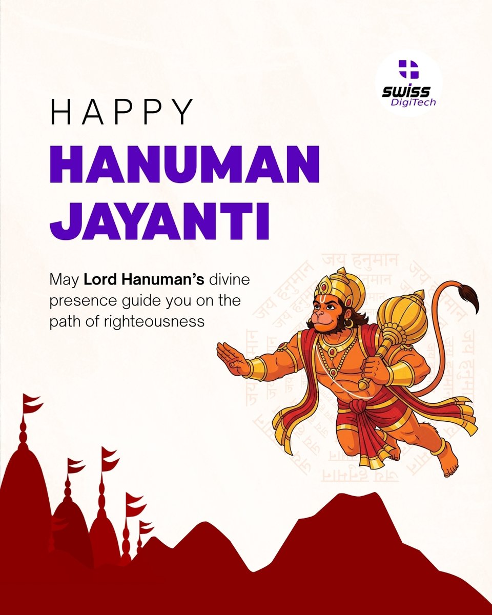 Swissdigitech's tweet photo. Strength. Devotion. Fearless service. 🙏

On this Hanuman Jayanti, we celebrate the spirit of unwavering dedication and limitless power - the same values that drive us to build, innovate, and deliver beyond expectations.
Happy Hanuman Jayanti! 🧡
#hanumanjayanti #swissdigitech https://t.co/VxkFQSJ9cV
