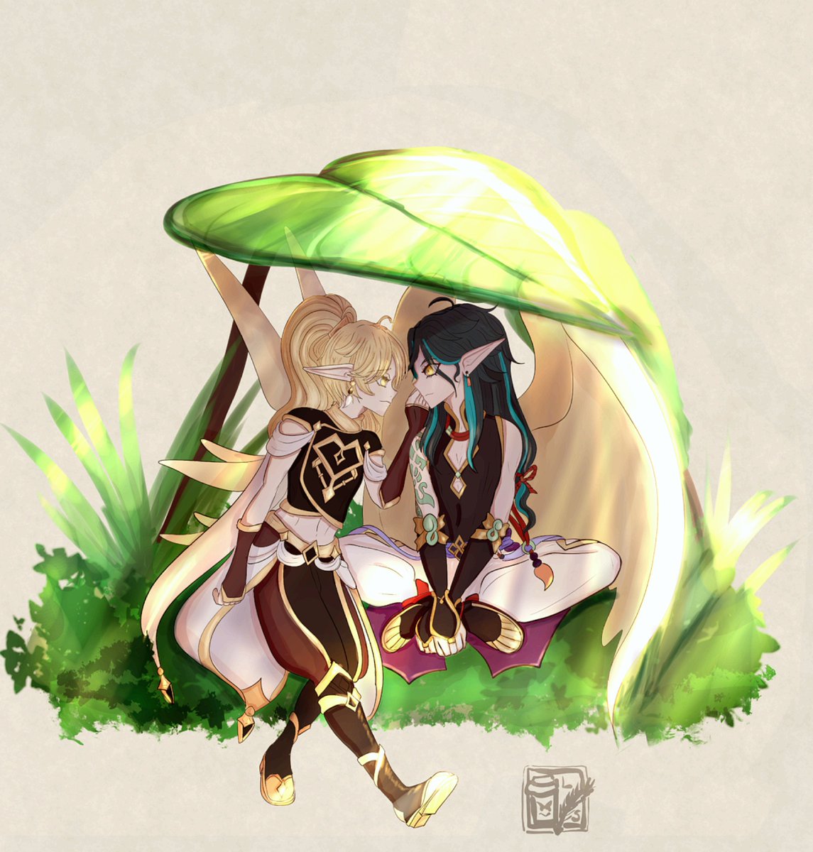 A bit messier than normal. I had fairies on the brain still. And it's April so I threw them together. 

#fairyau #messyart #xiao #Aether #xiaoaether #xiaother #sunbird #xiaoae #aexiao #fairies