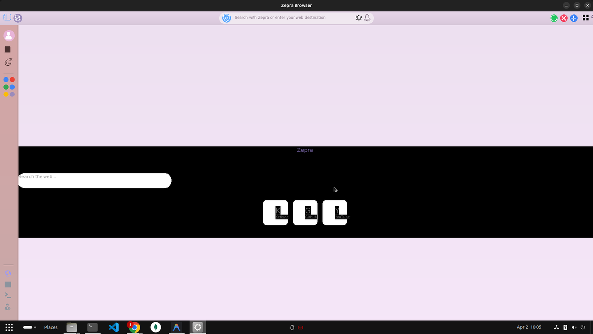 ZepraBrowser's tweet photo. #zepra Zepra Browser movng from hard code ui to a html based ui this unlock the costomization and and more friendly ui laout that yoiu wnat ya issue that you find it correct but we fixing correctly so stay tuned with us. #ketivee #ZepraBrowser @KetiveeAI https://t.co/dQpsOWxLMe