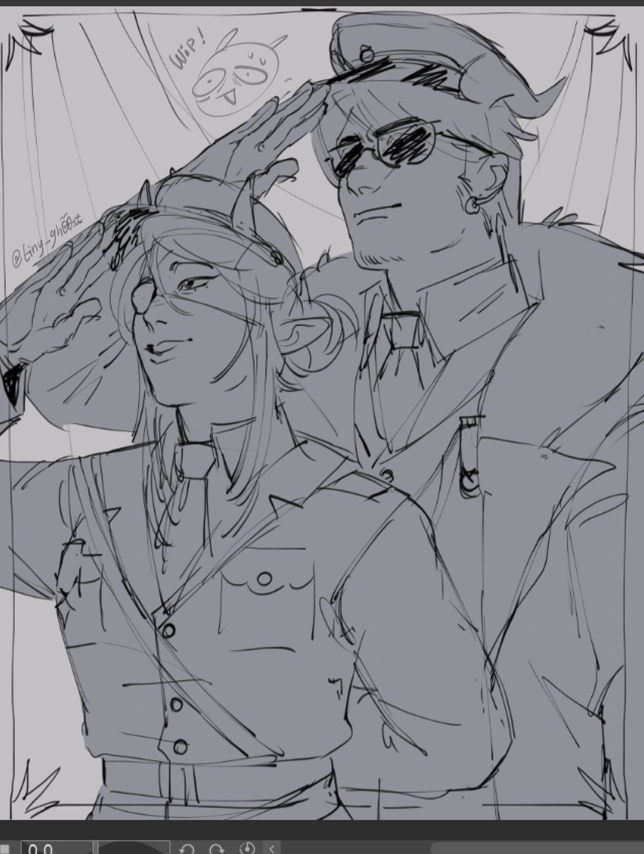 Les dejo un WIP porque ando trabajando en comisiones, espero terminarlo pronto-
me encanta la dinamica que hay con tina y aldo, es cine🚬
#QSMP2