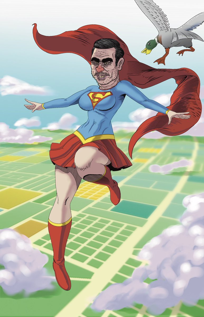 Don’t blame me #Supergirl fans blame <a href="/Nofinalblackout/">Franz (Blackout)</a> he made me do it with his smooth talking. #comicbooks #superhero #aprilfools #drawing #doodle #procreate