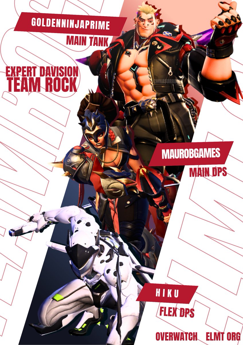 China_Sorrow's tweet photo. team rock fan art and graphics practice! #owgraphics the one on the right was my inspo! https://t.co/eROzk3qbNS