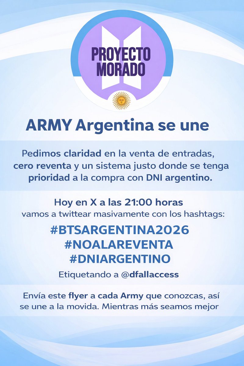 Proyecto Morado Argentina Oficial tweet media