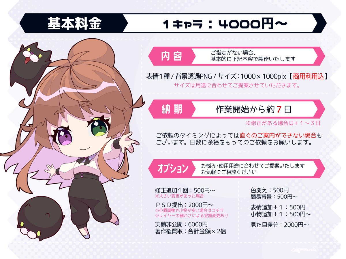 egumonin's tweet photo. ミニキャラ・立ち絵の制作受付中です！

くっきりかわいいミニキャラ・立ち絵を制作いたします！画面配信やグッズなどにいかがでしょうか？

ご検討いただけると嬉しいです、よろしくお願いします✨

#有償依頼募集　#イラスト依頼受付中 https://t.co/fhihZIVFgR